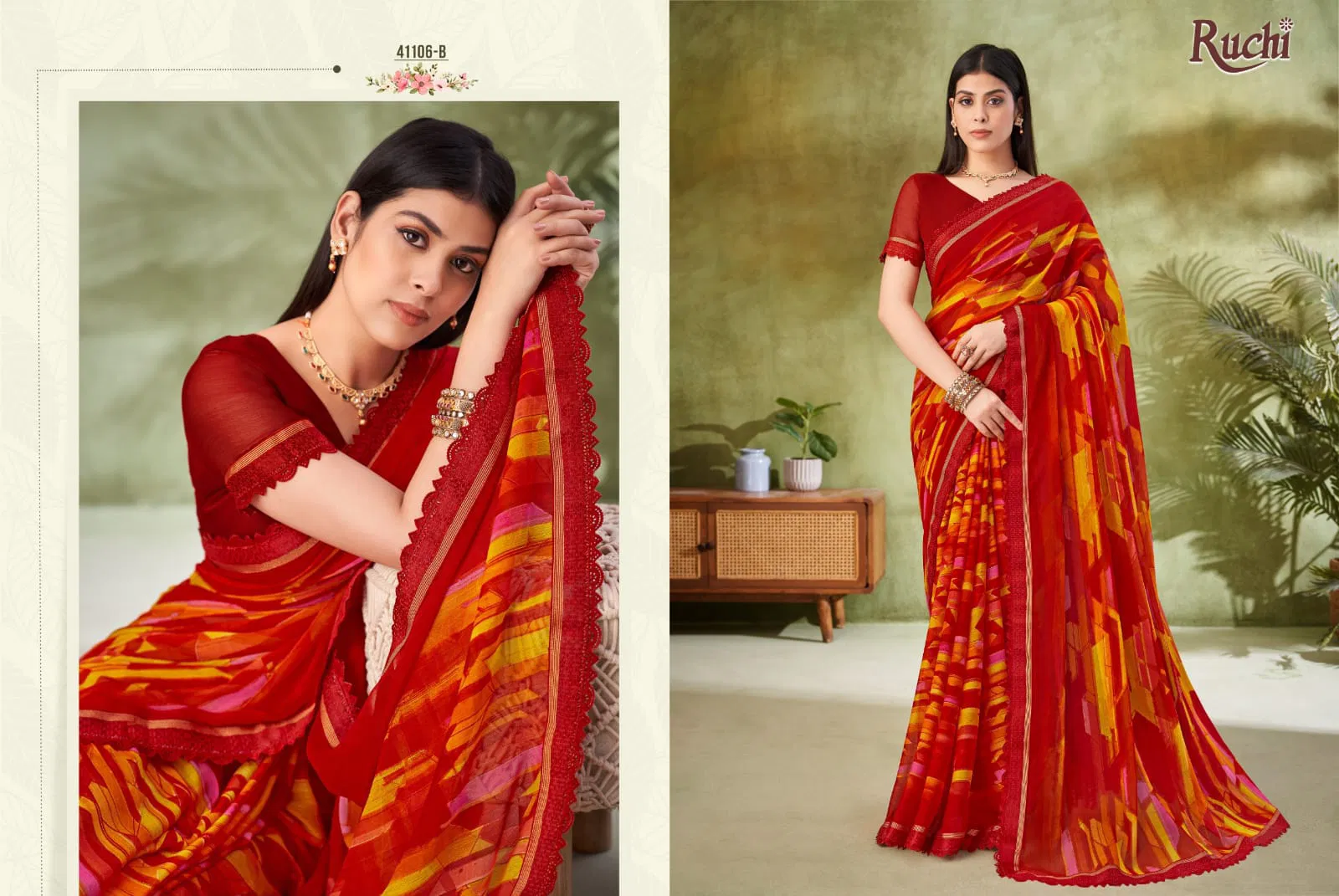 Savera Vol 11 By Ruchi Chiffon Daily Wear Saree Wholesale Shop In Surat